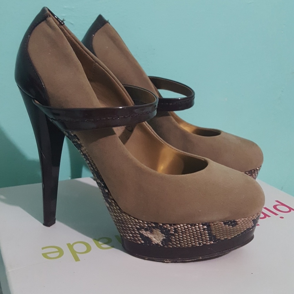 Suede Tan 5-inch Heels Yoki Chloe-2011